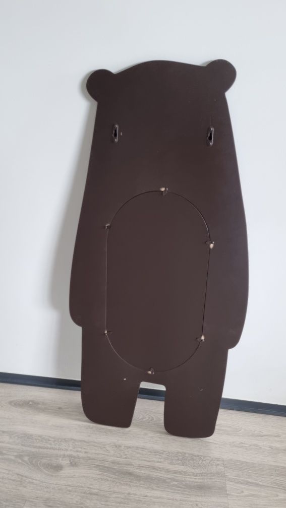 Espelho urso madeira escura Vertbaudet