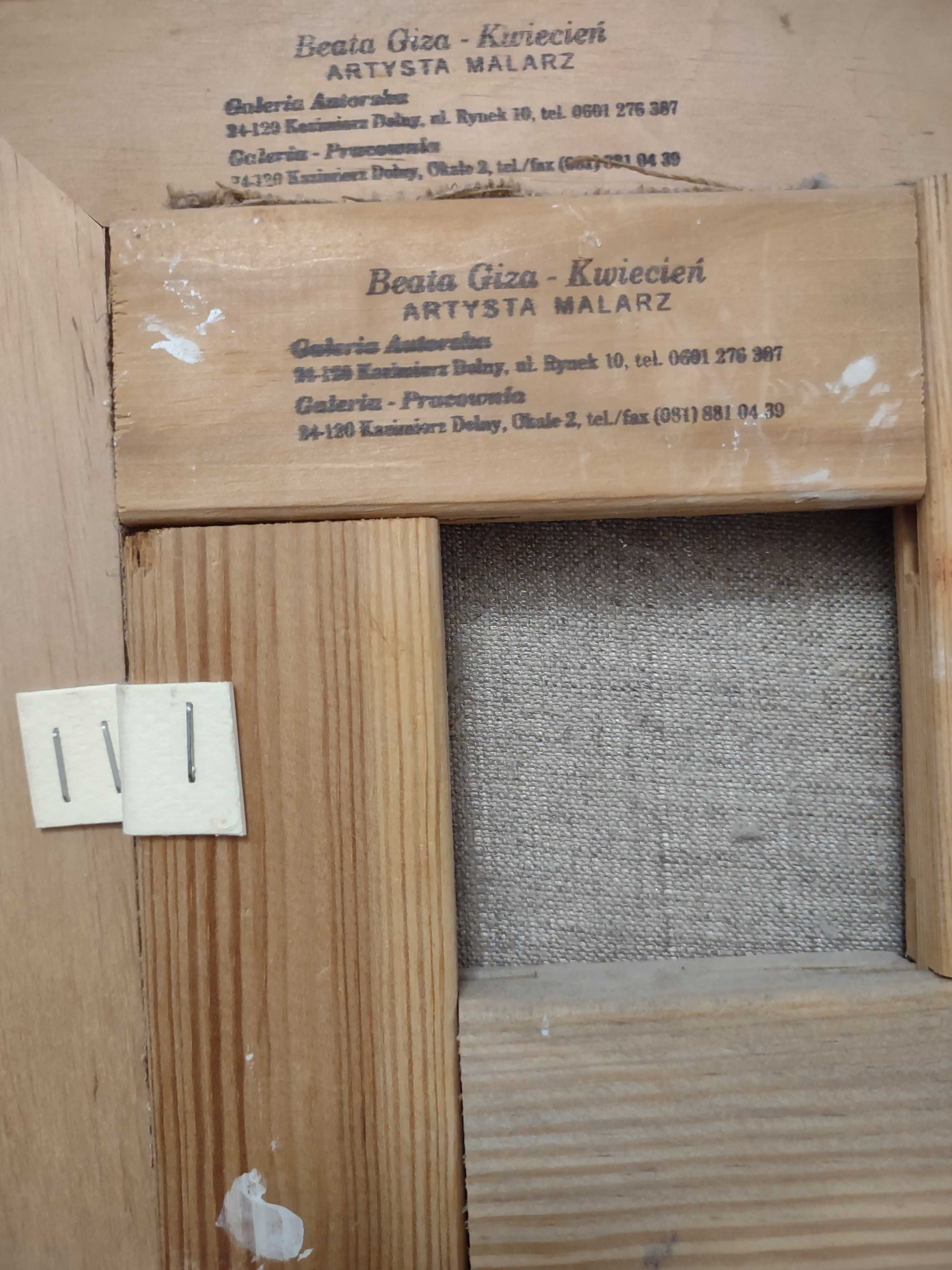 Obraz olej na płótnie Beata Giza-Kwiecień