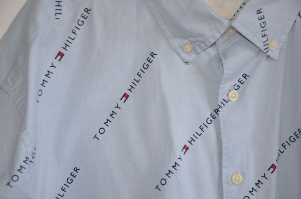 koszula Tommy Hilfiger r. XXL błękitna