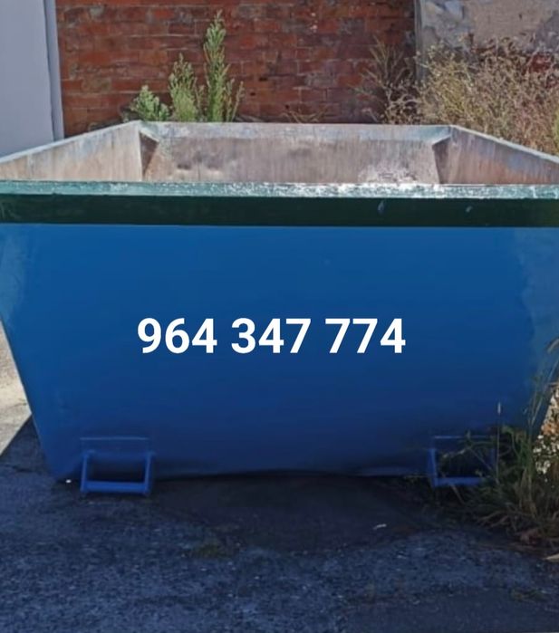 CARRINHAS e CONTENTORES p/recolha de entulho de obra e lixo misturado