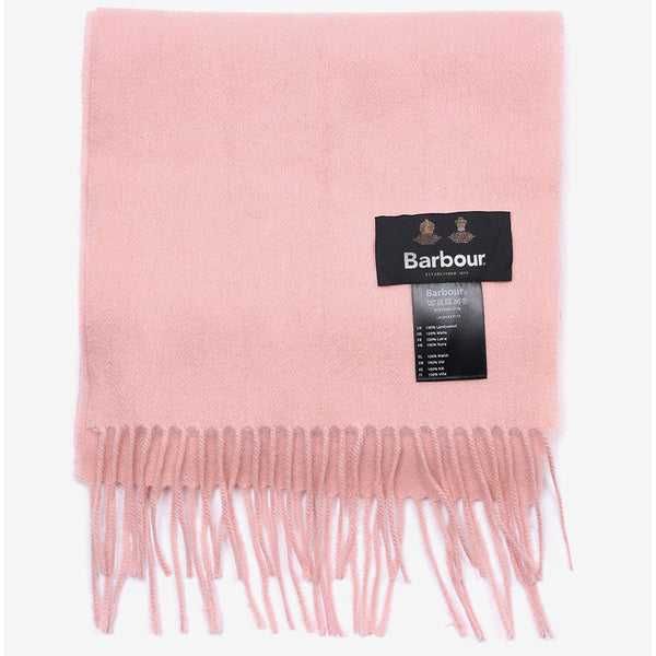 Рожевий вовняний шарф від Barbour