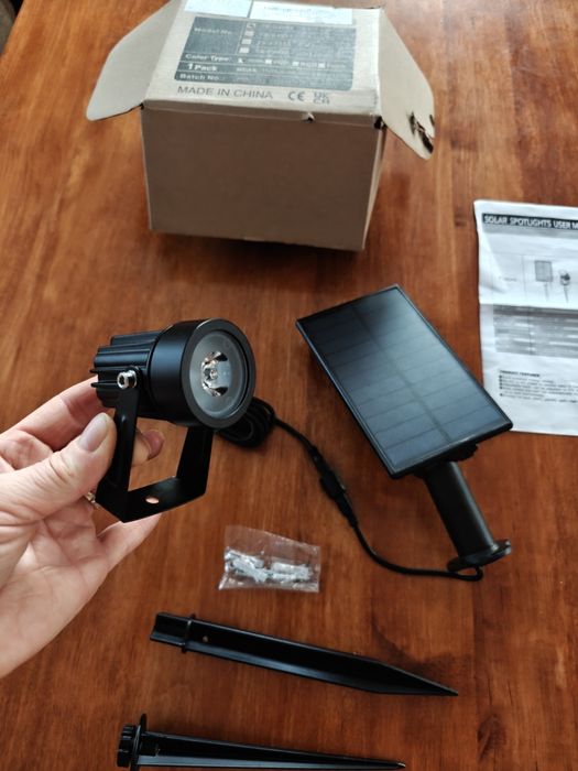 Lampa solarna wbijana, ogrodowa