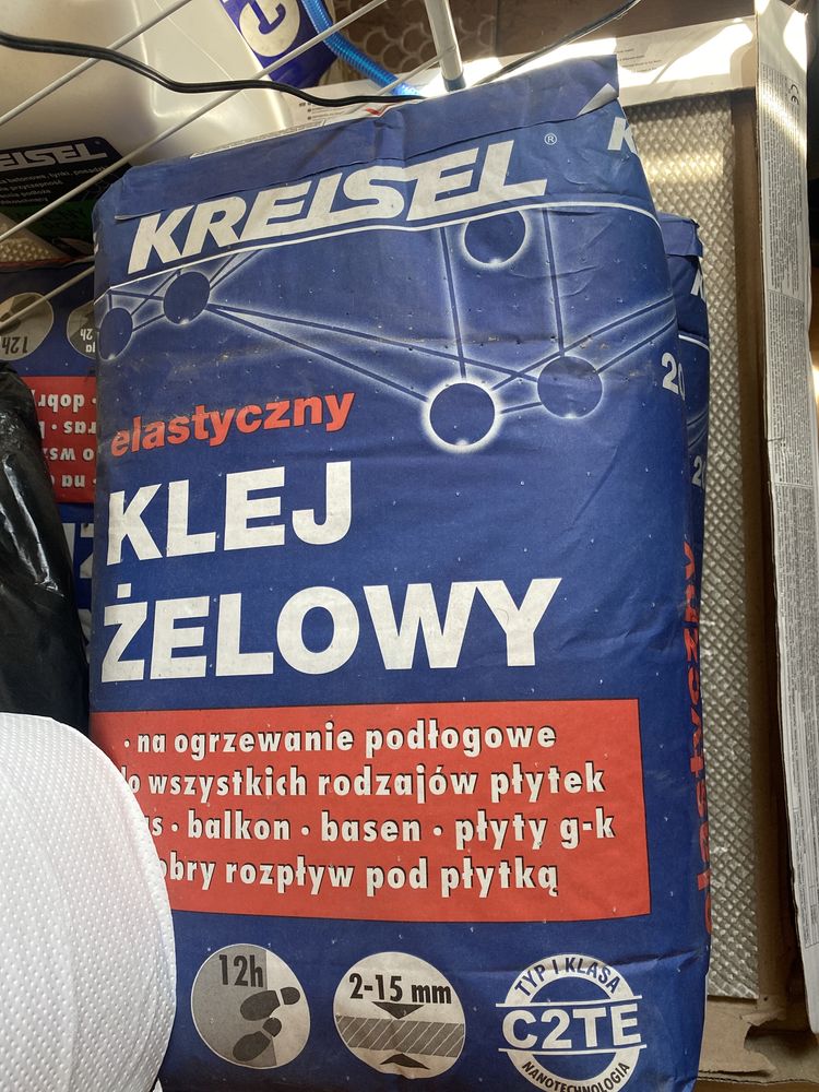 Kafelki białe + klej do kafelek 3x 20 kg