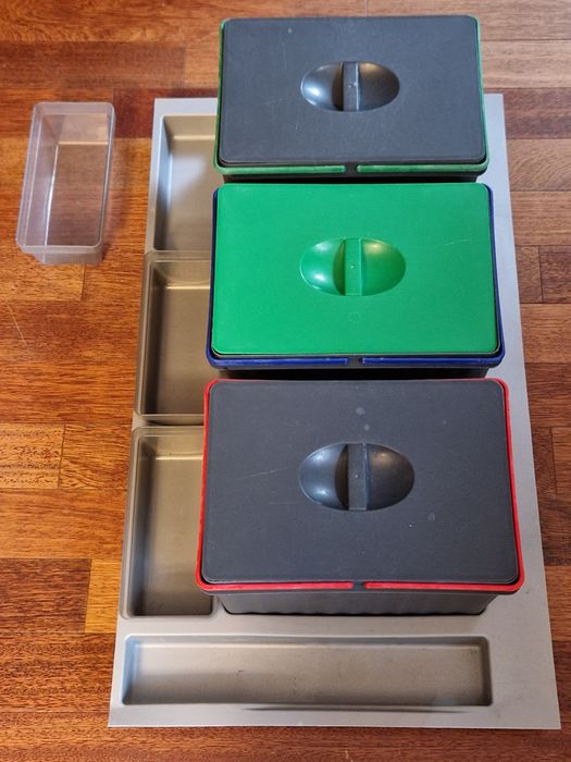 Kosze na odpadki, segregator na śmieci do szuflady 90cm.