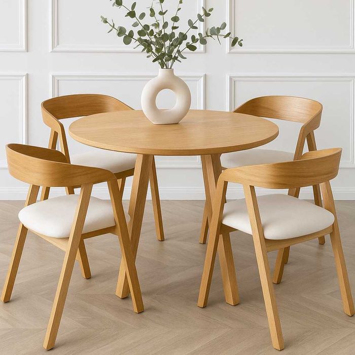 Krzesło Dębowe K-100 LOFT / Hoker Barowy / Dowolny Kolor / Stół Dębowy