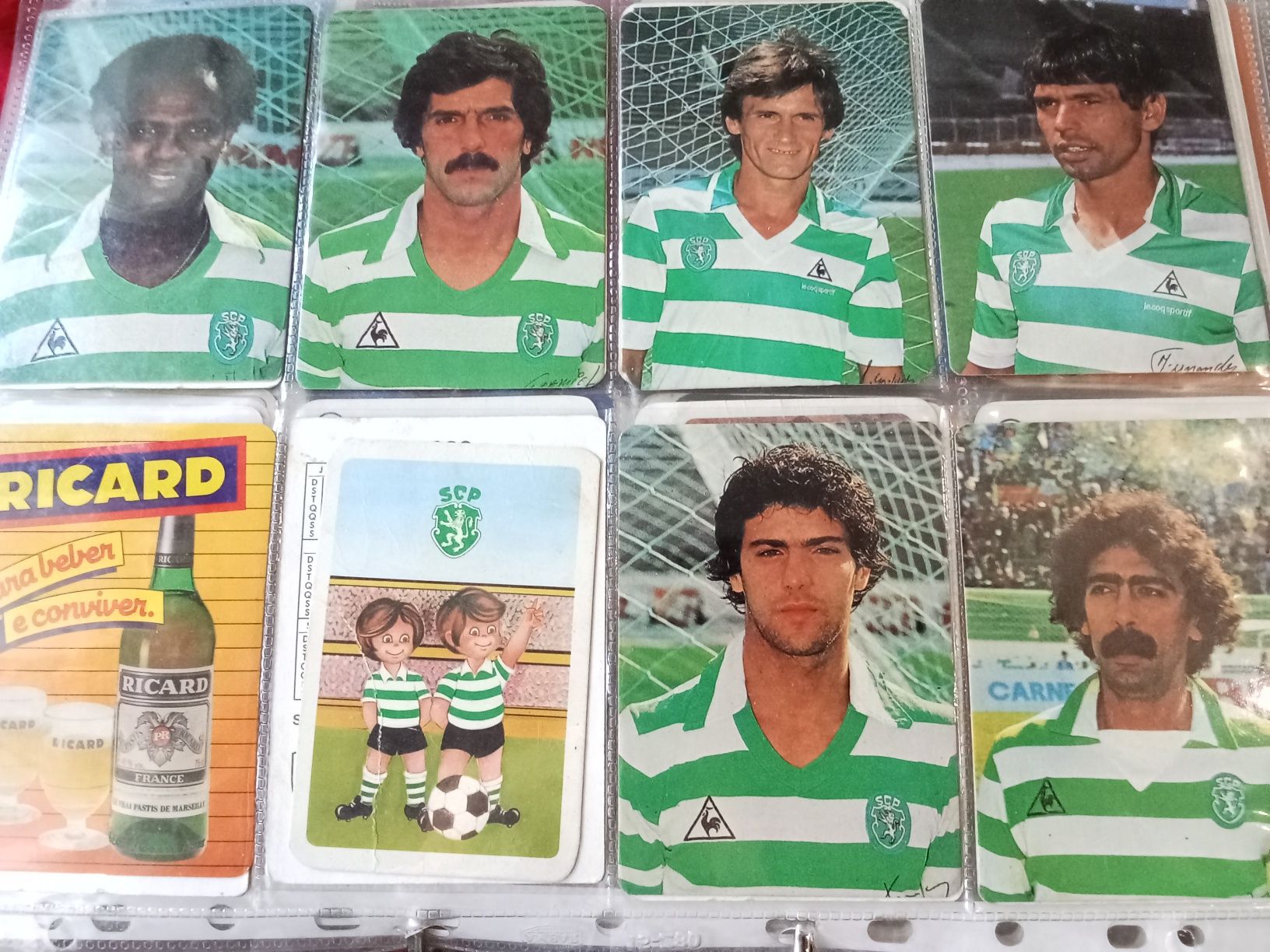 Calendários futebol anos 80/90