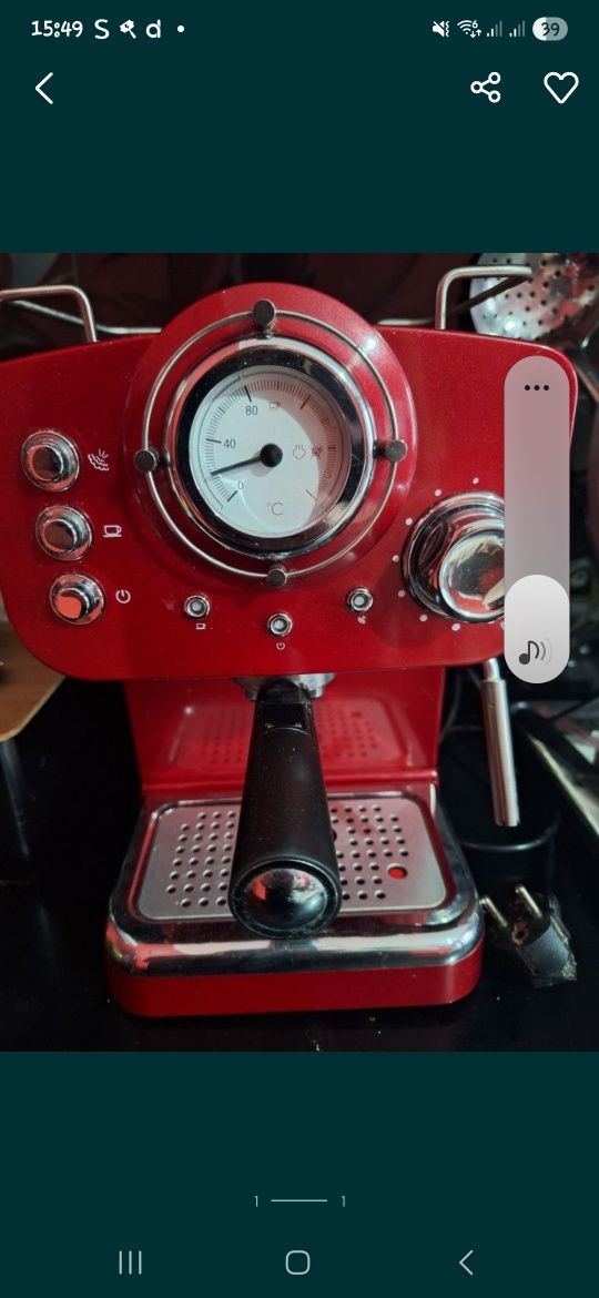 Ekspres  retro czerwony