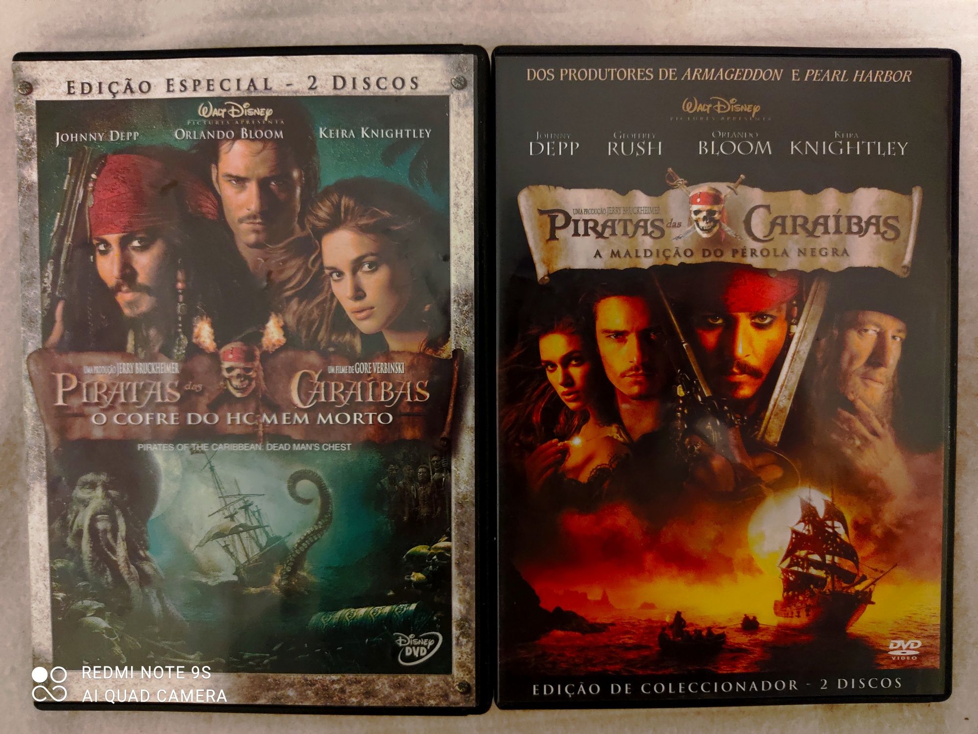 Pack 2 dvds Piratas das Caraíbas