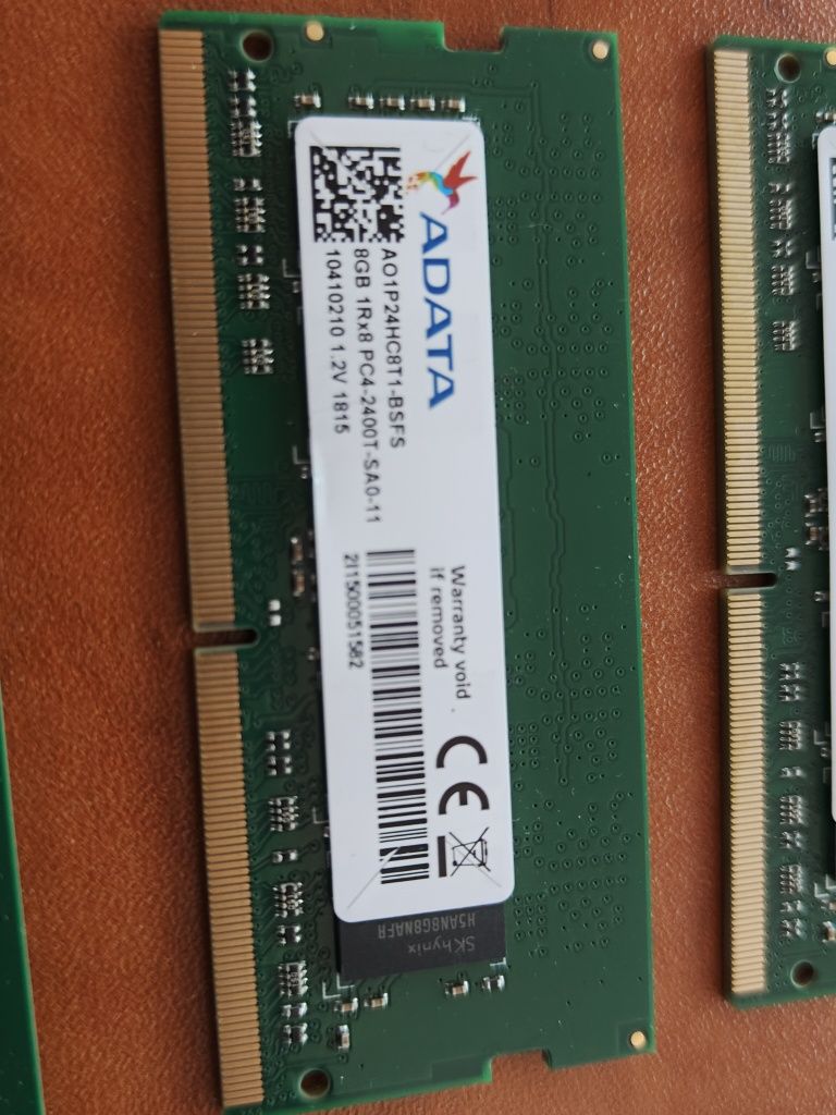 1 sztuka Pamięć RAM do Laptopa ADATA 8GB DDR4 2400MHz 1.2V