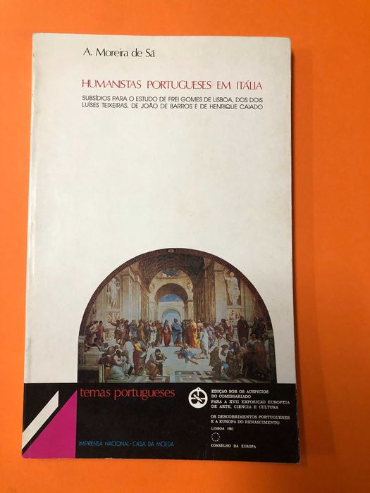 Humanistas portugueses em Itália - A. Moreira de Sá