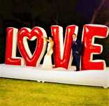 Letras love insuflavel