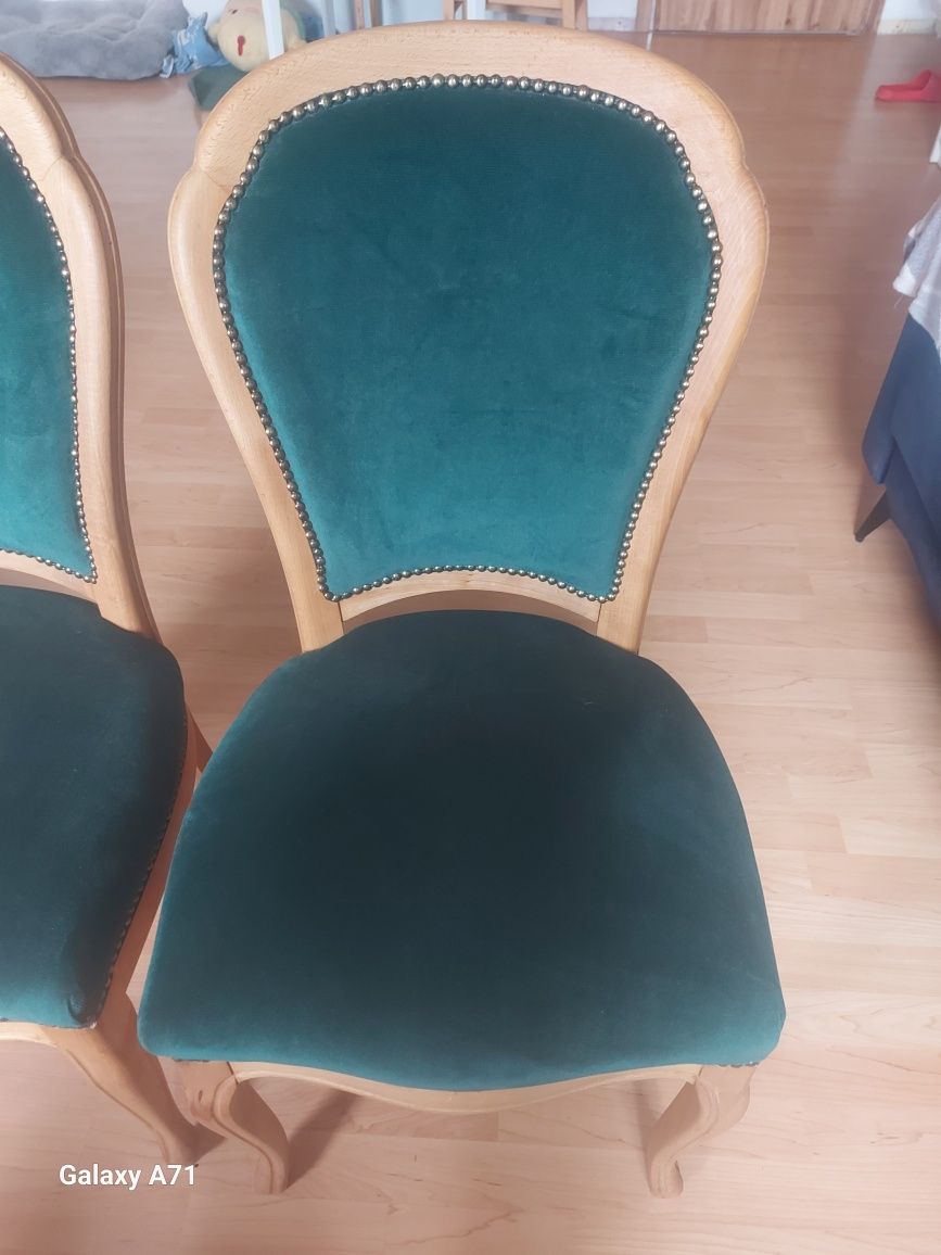 Krzesła drewniane ludwik