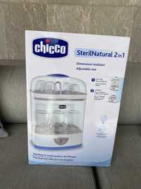 Esterilizador elétrico a vapor 2 em 1 da Chicco