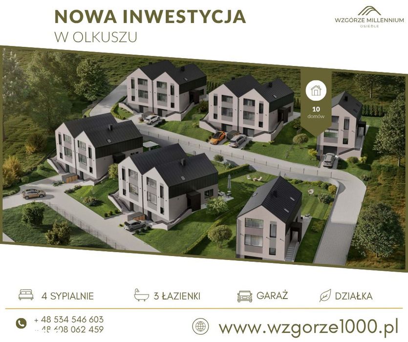 Dom|233 m²|Wzgórze Millennium| Garaż| Działka 596 M2|