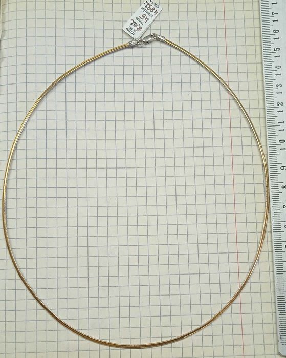 Naszyjnik Kolia DWUSTRONNA Złoto 585 14 karat NOWE 45cm