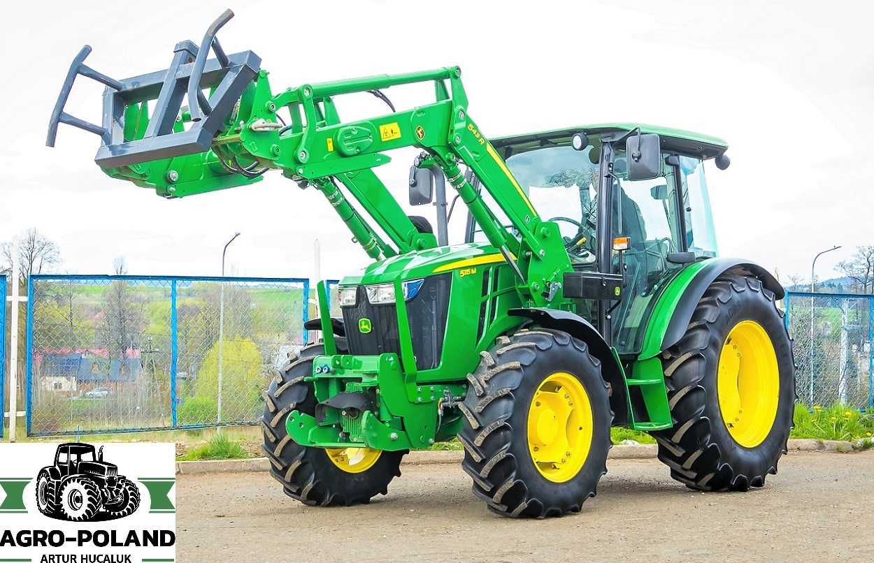 Трактор JOHN DEERE 5115 M POWERQUAD - 2221 м\ч - 2016 год + погрузчик