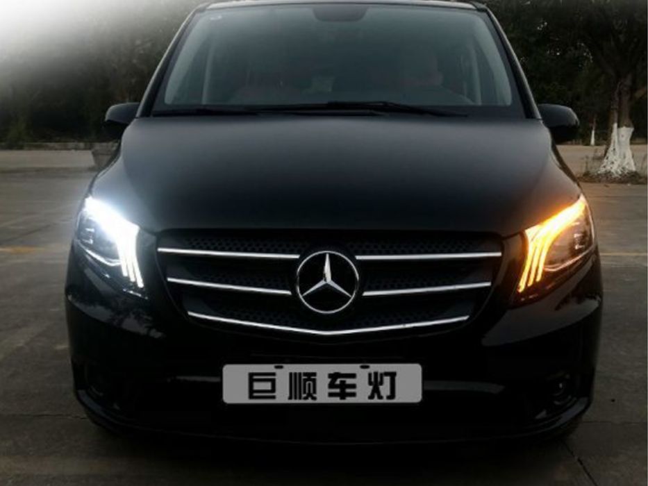 Full led фары стиль Maybach Mercedes Benz W447 Vito / V-class / Metris
