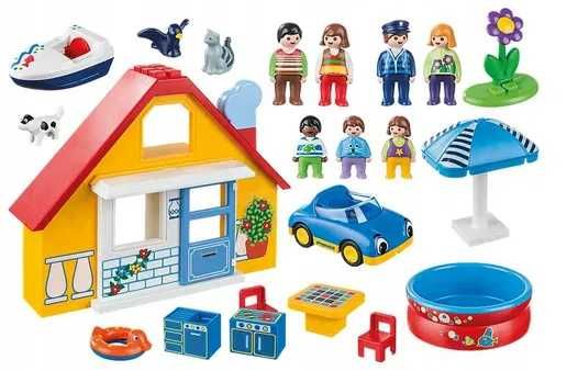 Playmobil 1.2.3 9527 Wakacyjny Domek mega zestaw dla malucha od 18m