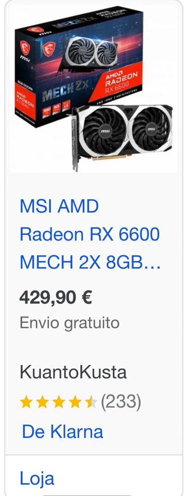 Placa Gráfica AMD Radeon RX6600 (Mech 2x)