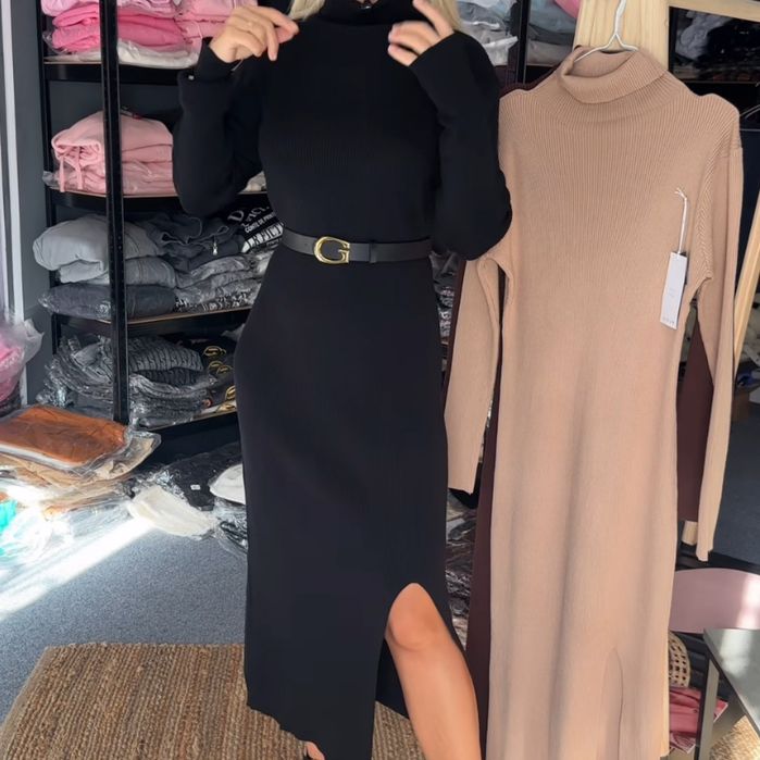 Сукня плаття під горло гольф 42-48