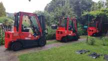 Wózek widłowy Hyster H2.5 2012 2.5t Półkabina wolny skok LPG duplex