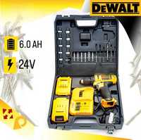 Дрель-шуруповёрт аккумуляторный  DeWALT 24 V набор инструментов