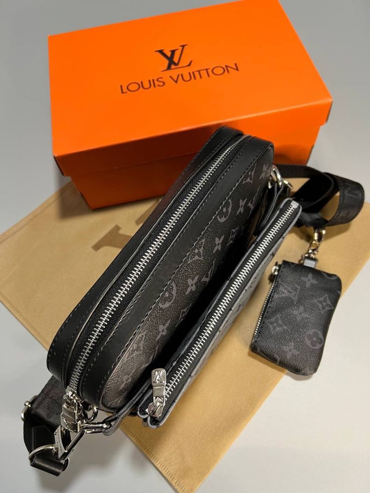 Мужская сумка на через плече луи витон|чоловіча барсетка Louis Vuitton