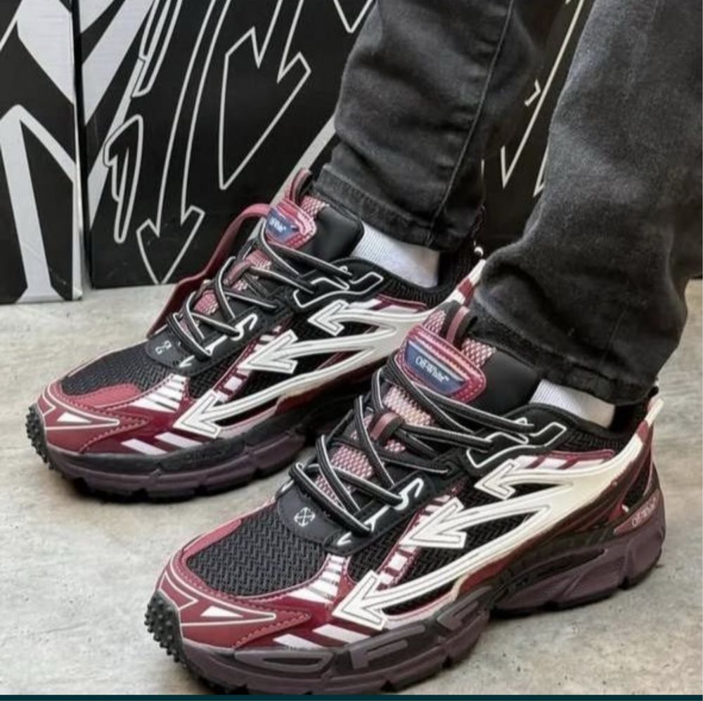 БЕЗ ПРЕДОПЛАТ‼️Кросівки Off White Be Right Back (Бордовіі),би райт бек