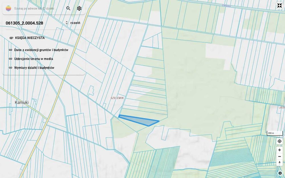 Sprzedam łąkę 2.6 ha, nr.dzałki 528, Hołowno(Szelemin) atrakcyjna cena