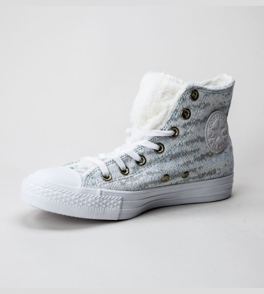 Trampki Converse 36 z futerkiem 553359C biało niebieskie nowe oryginał