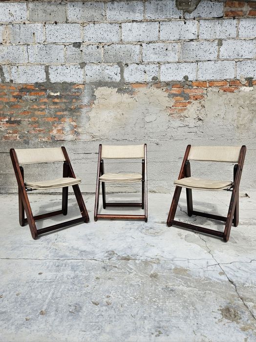 Zestaw składane krzesła ikea KON TIKI mid century modern