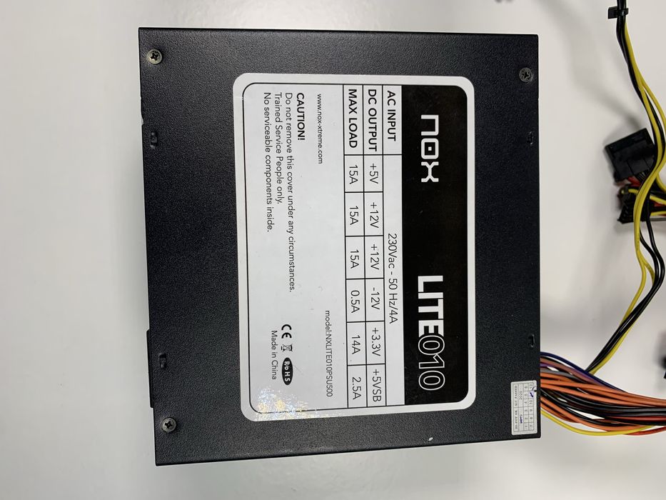 Nox Lite 010 Power Supply64585948385155121