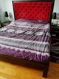 Łóżko brzozowe tapicerowane 160x200cm