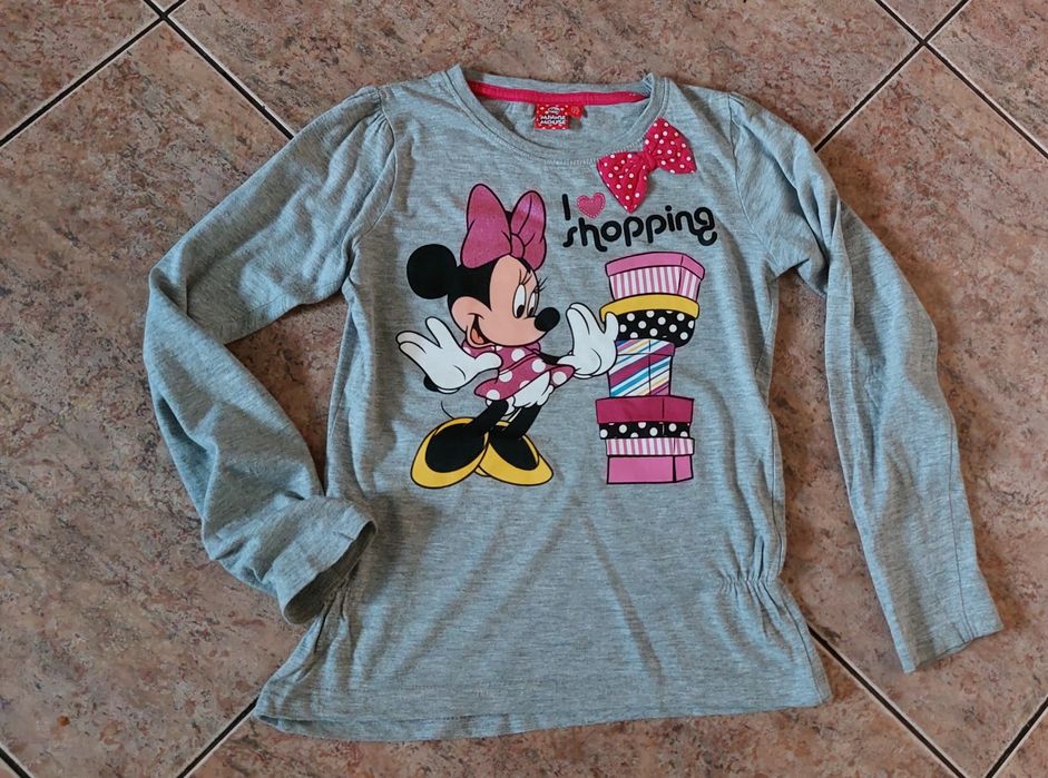 Bluzka Disney r 116-122 cm 6-7 lat Minnie Mouse Święta