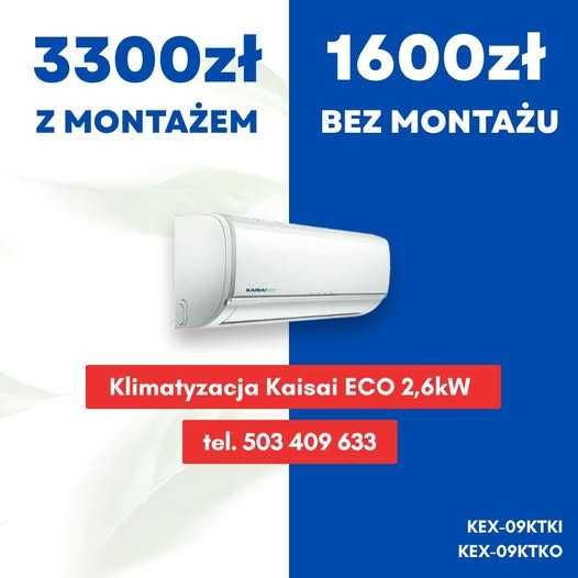 Klimatyzacja Kaisai Eco 2,6kW