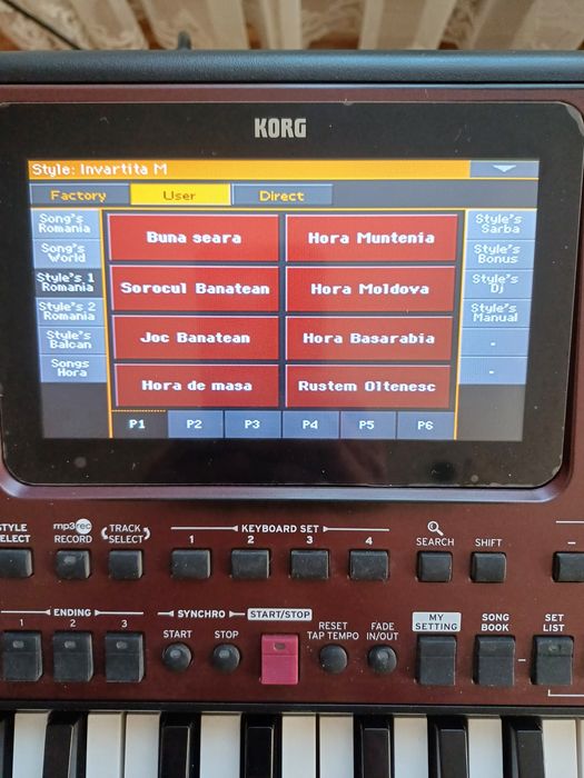 Semple Korg Pa 600.700.900.1000.2x.3x.4x.
