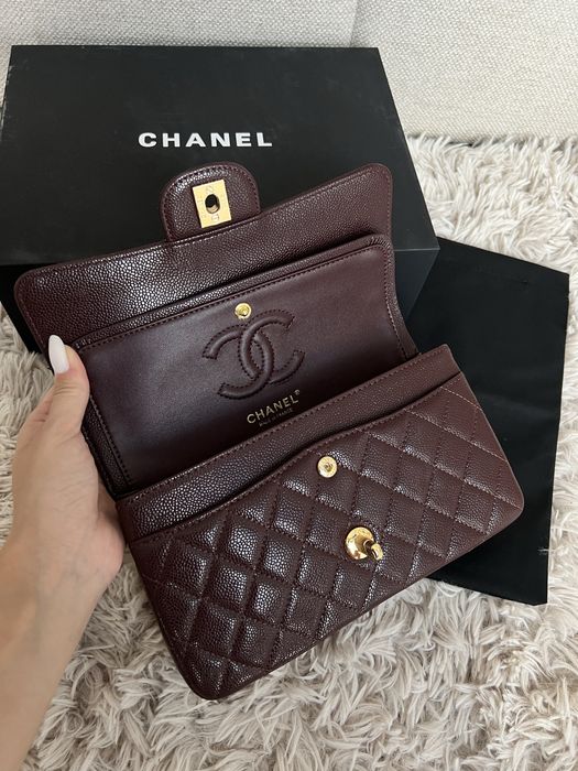 Bordowa torebka Chanel