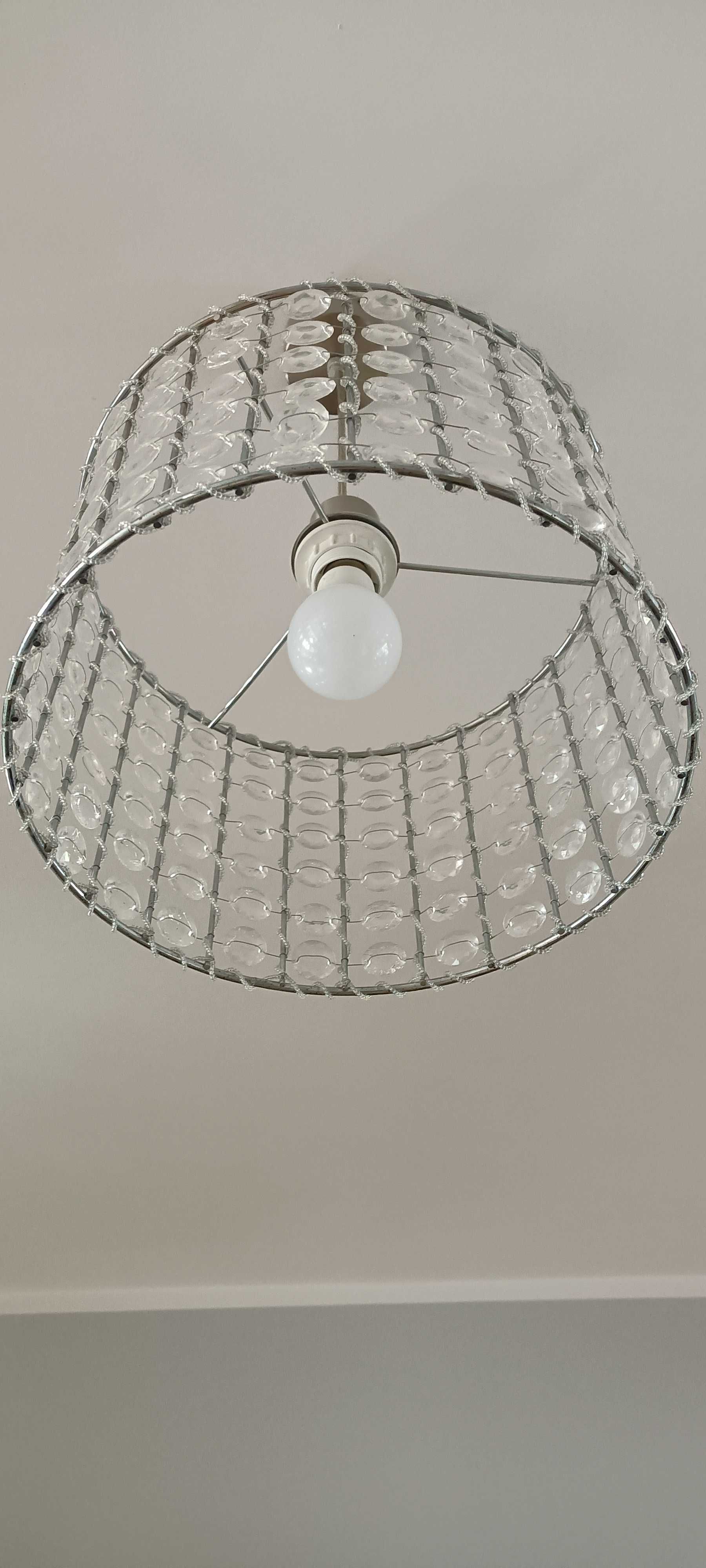 Lampa wisząca z kryształkami