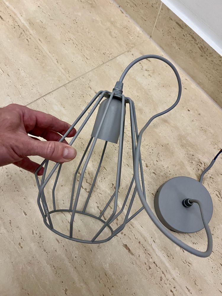 Lampa sufitowa młodzieżowa wisząca loft Brylant Gray 2226 szara