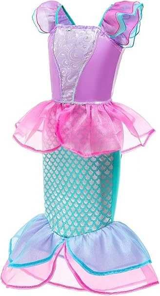 Strój przebranie sukienka MAŁA SYRENKA ARIELKA rozm. 116/122 cm K212