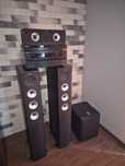 Zestaw Onkyo amplituner TX-616 BLU-RAY BD-SP309 JAMO 628 SUBWOOFER JBL