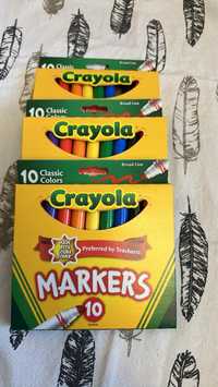фломастери crayola 10 кольорів