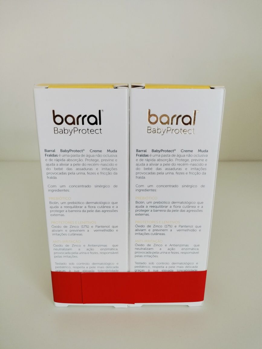 Lote 2 cremes Barral pomada muda fralda