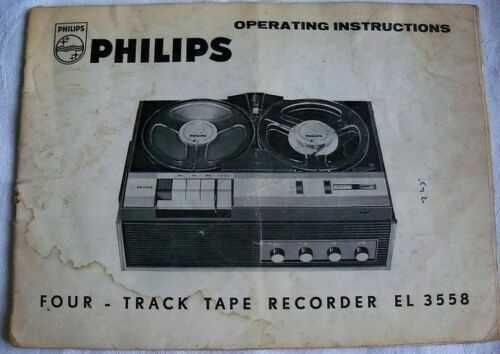 Gravador de Bobines Philips EL 3573A (Estéreo 4 Pistas) 1966