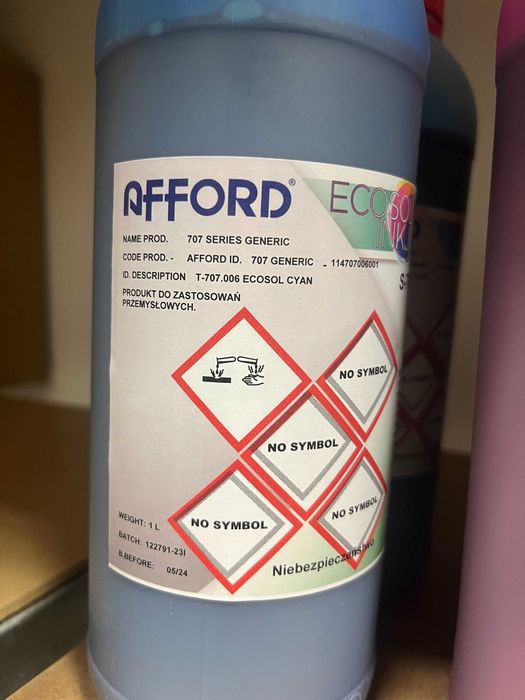 Atrament ekosolwentowy Afford 707 SERIES 7L - 2C 2M 2Y 1K