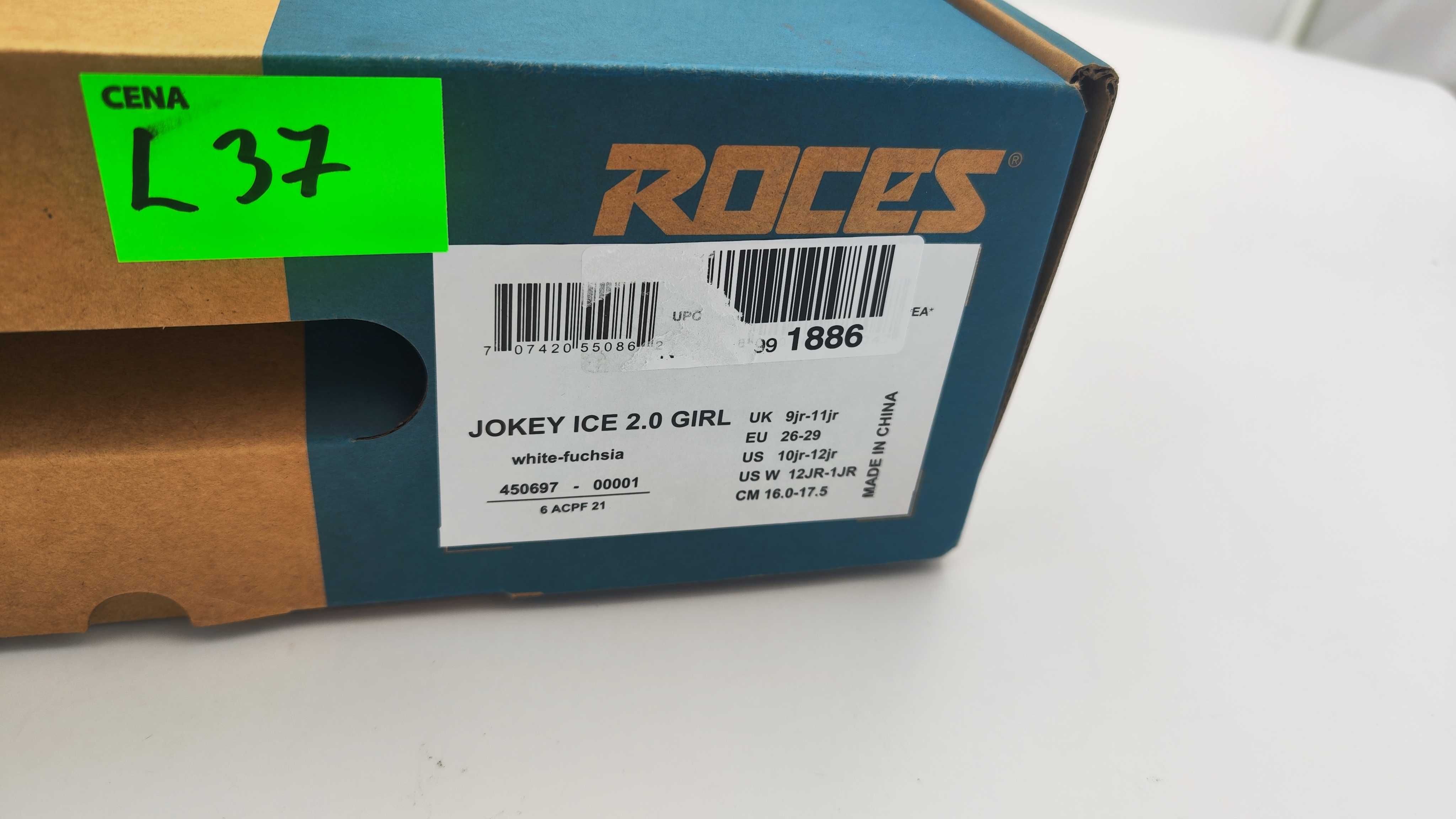 Łyżwy Roces Jokey Ice 2.0 Girl r. 26-29 (16-17,5cm)( L37)