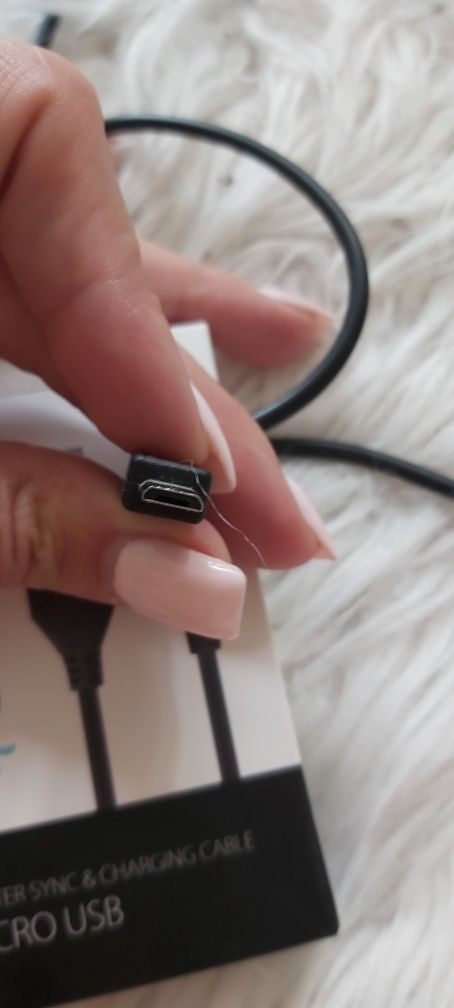 Kabel usbze złączem micro typ B ładowarka 1m  forever