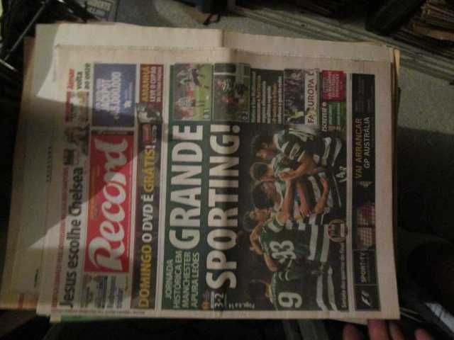 jornais antigos SCP Sporting Competições europeais UEFA