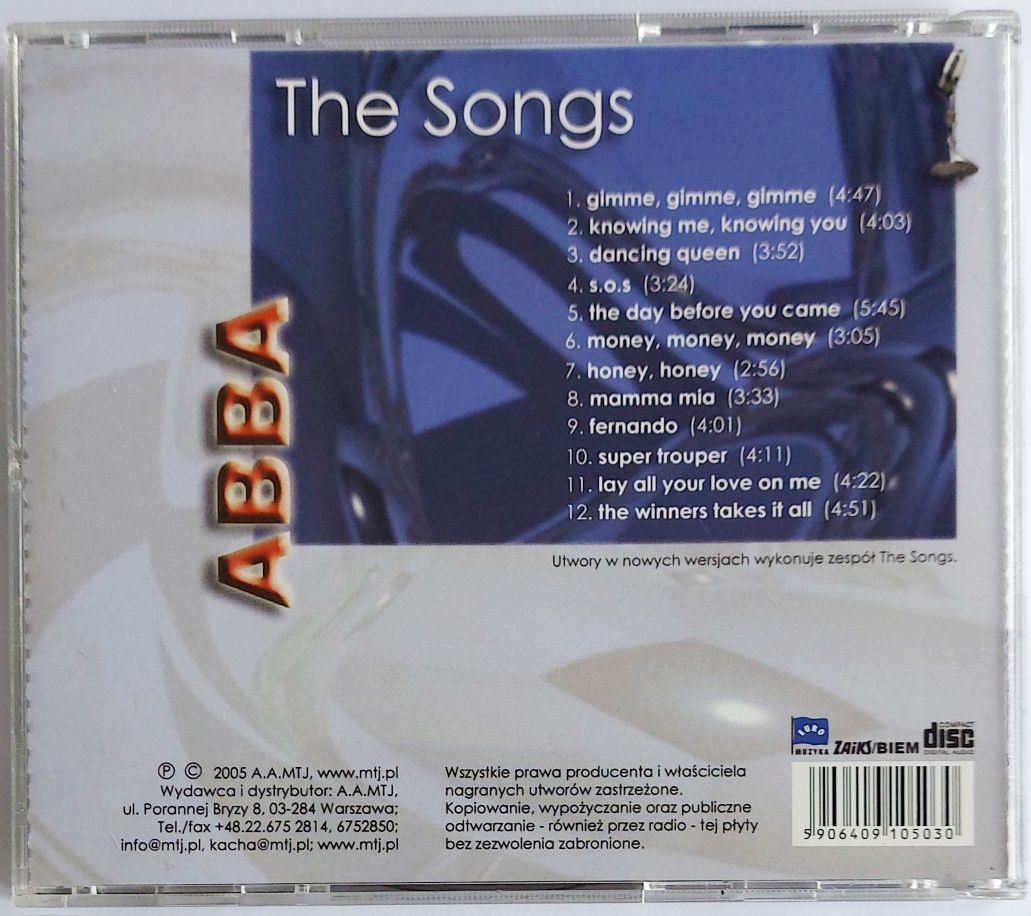 The Songs ABBA 2005r