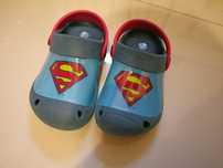 Klapki Superman, sandały, ala crocs, ogród, basen